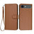 iPhone Air Premium Wallet-etui med rem - kulfiberstruktur - Kulstofkaffe