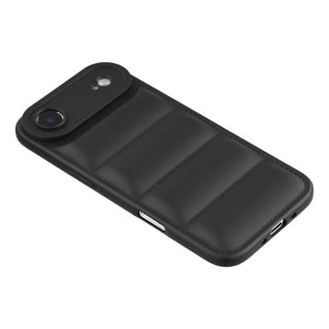 iPhone Air Pufferjakke Stødfast TPU-cover - Sort