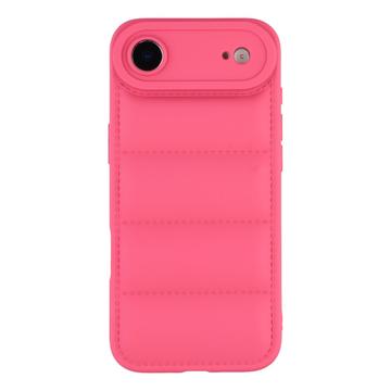 iPhone Air Pufferjakke Stødfast TPU-cover - Hot Pink
