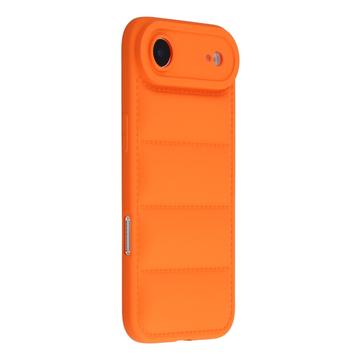 iPhone Air Pufferjakke Stødfast TPU-cover - Orange
