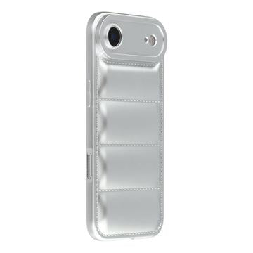 iPhone Air Pufferjakke Stødfast TPU-cover - Sølv