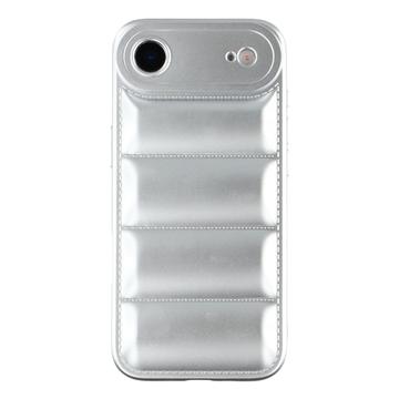 iPhone Air Pufferjakke Stødfast TPU-cover - Sølv