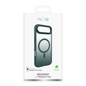 iPhone Air Puro Gradient Hybrid Cover - MagSafe-kompatibelt - Turkis