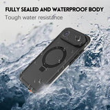 iPhone Air Redpepper IP68 MagSafe vandtæt cover med kickstand - Sort