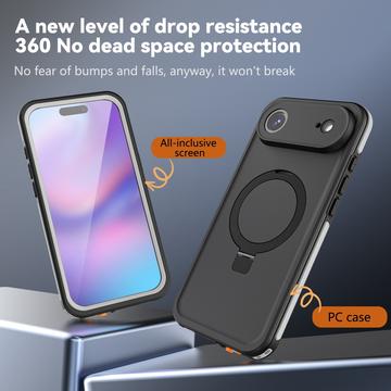 iPhone Air Redpepper IP68 MagSafe vandtæt cover med kickstand - Sort
