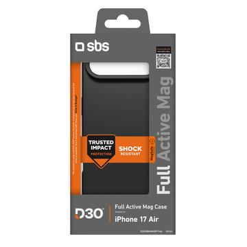 iPhone Air SBS Full Active Mag Cover med D3O-teknologi - Sort
