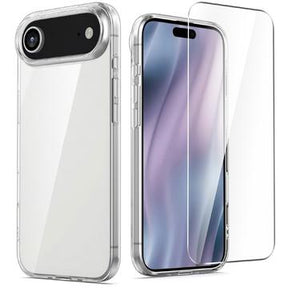 iPhone Air Saii 2-i-1 TPU Cover & Skærmbeskyttelse Hærdet Glas