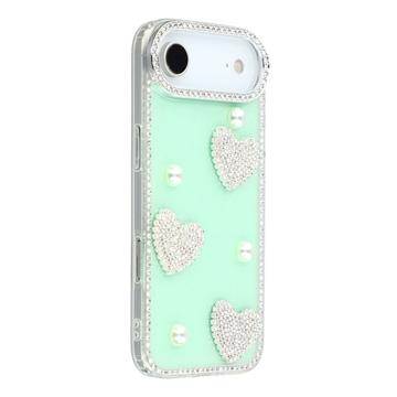 iPhone Air Funklende Kærlighed og Perle Hybrid Cover - Grøn