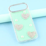 iPhone Air Funklende Kærlighed og Perle Hybrid Cover - Grøn