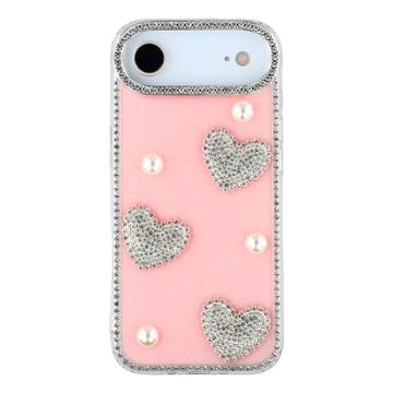 iPhone Air Funklende Kærlighed og Perle Hybrid Cover - Pink