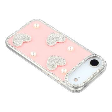 iPhone Air Funklende Kærlighed og Perle Hybrid Cover - Pink