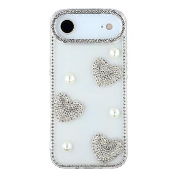 iPhone Air Funklende Kærlighed og Perle Hybrid Cover - gennemsigtig