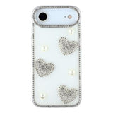 iPhone Air Funklende Kærlighed og Perle Hybrid Cover - Hvid