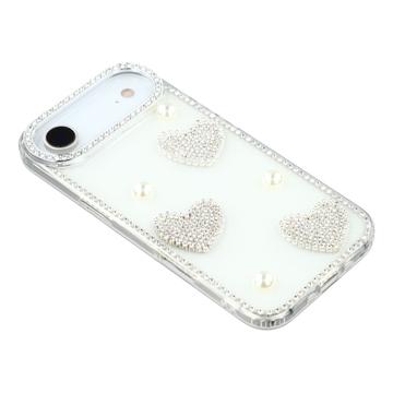 iPhone Air Funklende Kærlighed og Perle Hybrid Cover - Hvid