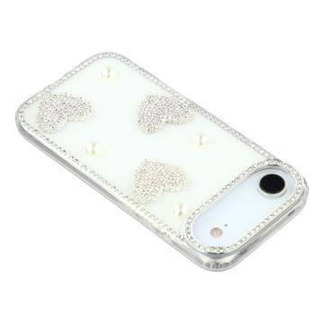 iPhone Air Funklende Kærlighed og Perle Hybrid Cover - Hvid