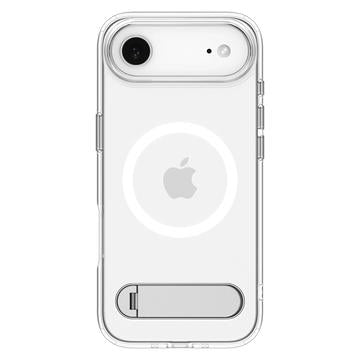 iPhone Air Spigen Ultra Hybrid S Mag MagSafe cover med støttefod - hvid / klar