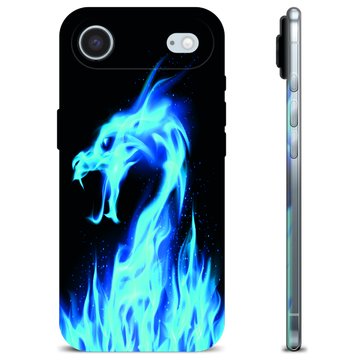 iPhone Air TPU Cover - Blå Ild Drage