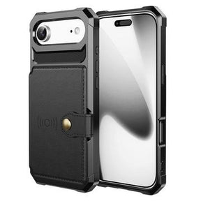iPhone Air TPU Cover med Kortholder - Sort