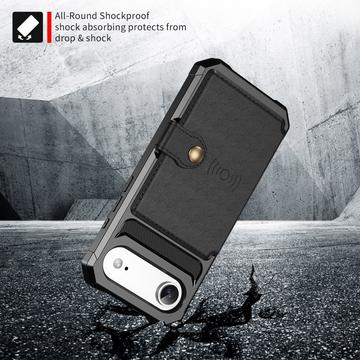 iPhone Air TPU Cover med Kortholder - Sort