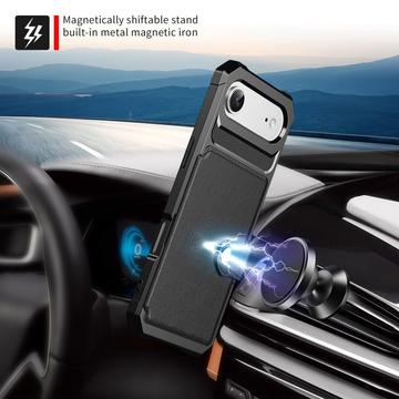 iPhone Air TPU Cover med Kortholder - Sort
