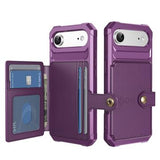 iPhone Air TPU Cover med Kortholder - Lilla