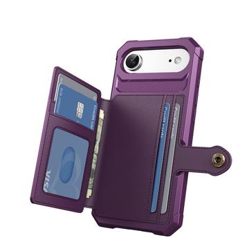 iPhone Air TPU Cover med Kortholder - Lilla