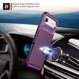 iPhone Air TPU Cover med Kortholder - Lilla