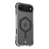 iPhone Air Tactical MagForce Hexagon Cover - MagSafe-kompatibel - sort / gennemsigtig
