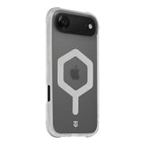 iPhone Air Tactical MagForce Hexagon Cover - MagSafe-kompatibel - hvid / gennemsigtig