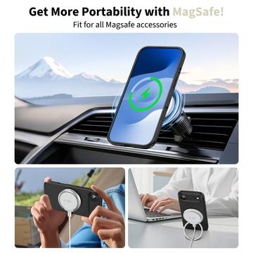 iPhone Air Tech-Protect flydende silikone cover - MagSafe-kompatibel - Sort