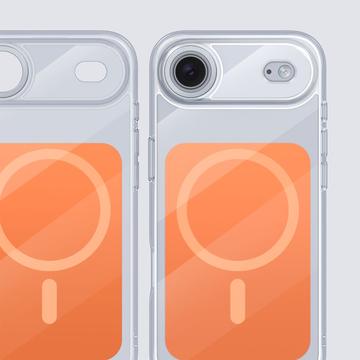 iPhone Air Tofarvet hybrid cover - MagSafe-kompatibel - Orange