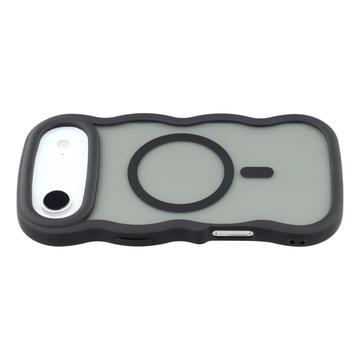 iPhone Air Bølgekant magnetisk hybrid cover - sort