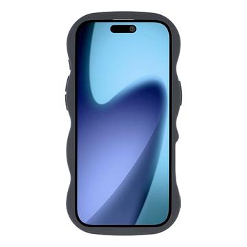 iPhone Air Bølgekant magnetisk hybrid cover - sort