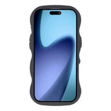 iPhone Air Bølgekant magnetisk hybrid cover - sort