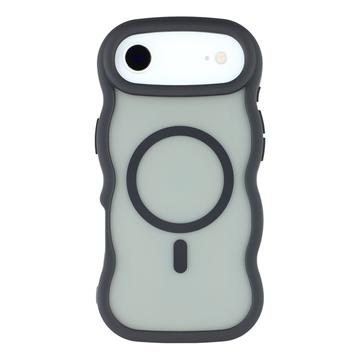 iPhone Air Bølgekant magnetisk hybrid cover - sort