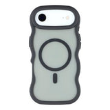 iPhone Air Bølgekant magnetisk hybrid cover - sort
