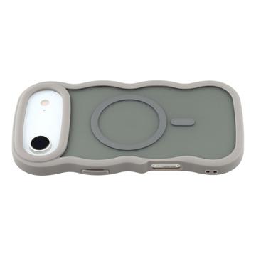 iPhone Air Bølgekant magnetisk hybrid cover - grå