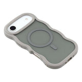 iPhone Air Bølgekant magnetisk hybrid cover - grå