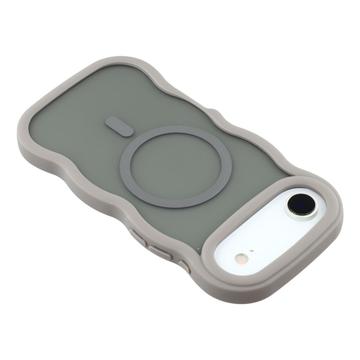 iPhone Air Bølgekant magnetisk hybrid cover - grå