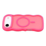 iPhone Air Bølgekant magnetisk hybrid cover - hot pink