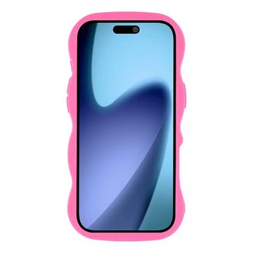 iPhone Air Bølgekant magnetisk hybrid cover - hot pink