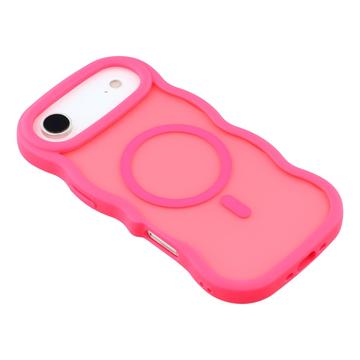 iPhone Air Bølgekant magnetisk hybrid cover - hot pink