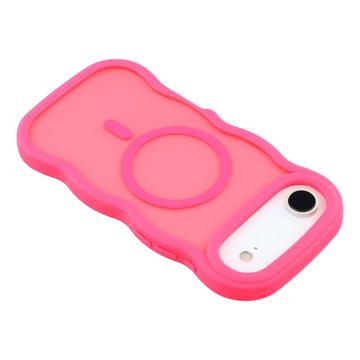iPhone Air Bølgekant magnetisk hybrid cover - hot pink