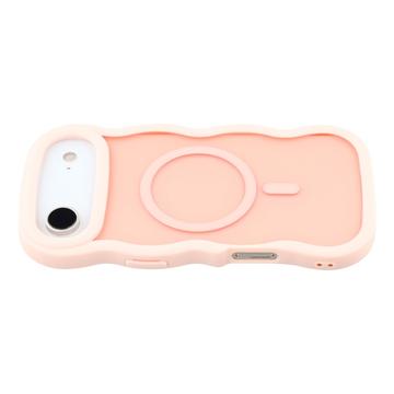 iPhone Air Bølgekant magnetisk hybrid cover - pink