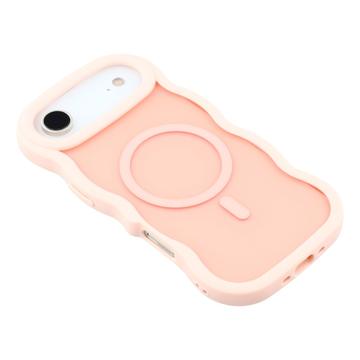 iPhone Air Bølgekant magnetisk hybrid cover - pink