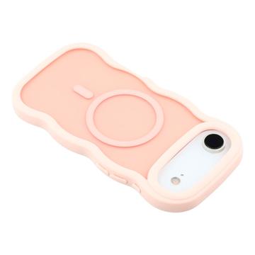 iPhone Air Bølgekant magnetisk hybrid cover - pink