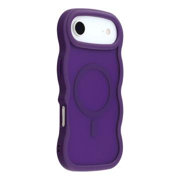 iPhone Air Bølgekant magnetisk hybrid cover - lilla