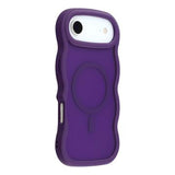 iPhone Air Bølgekant magnetisk hybrid cover - lilla