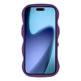 iPhone Air Bølgekant magnetisk hybrid cover - lilla