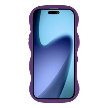 iPhone Air Bølgekant magnetisk hybrid cover - lilla